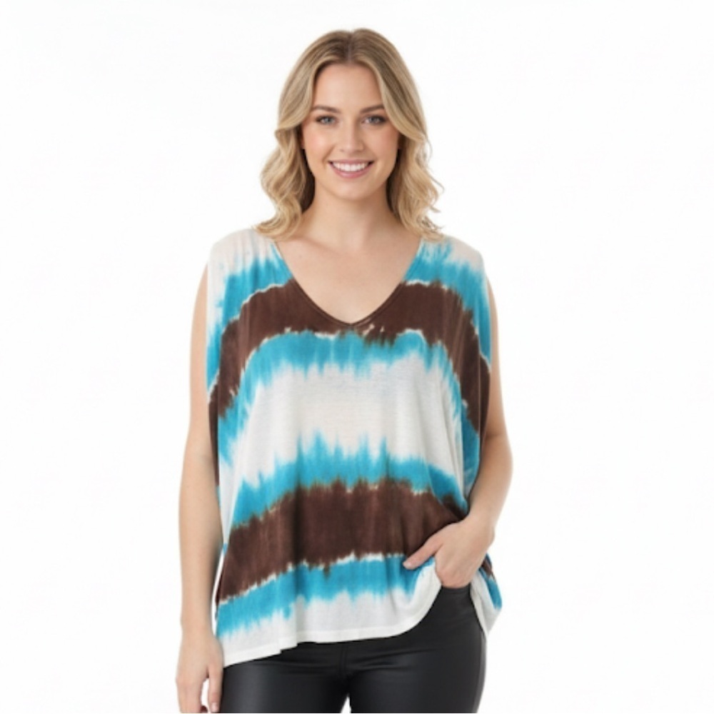 Young Fabulous & Broke small oversized tie die top